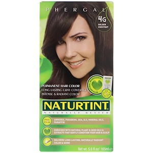 Отзывы о Натуртинт, Permanent Hair Color, 4G Golden Chestnut, 5.6 fl oz (165 ml)