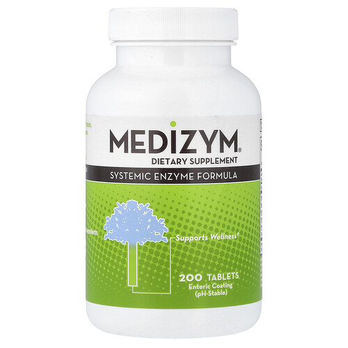 Naturally Vitamins Medizym®, Systemic Enzyme Formula, 200 Tablets