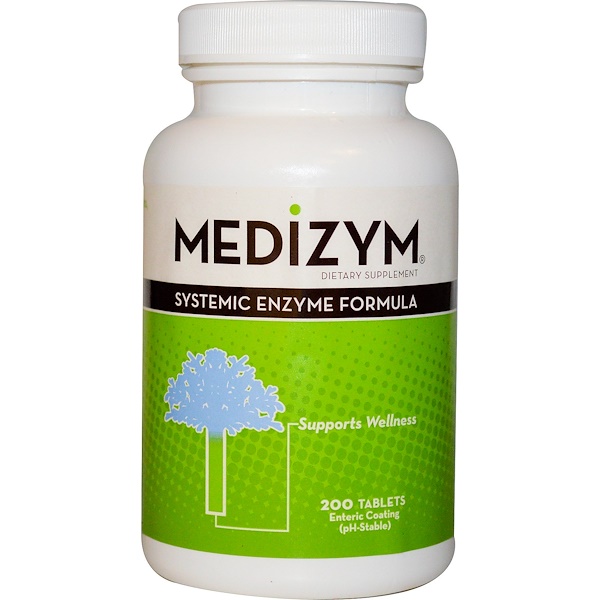 Naturally Vitamins, 메디짐, 시스테믹 효소 포뮬러, 200 태블릿 - iHerb Naturally Vitamins, 메디짐, 시스테믹 효소 포뮬러, 200... 