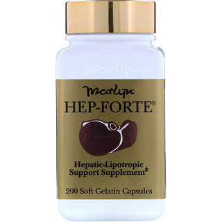 Naturally Vitamins, Marlyn（マーリン）、Hep-Forte（ヘプフォルテ）、ソフトゼラチンカプセル200粒