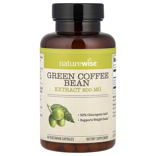 Naturewise Green Coffee Bean Extract , 800 mg, 60 Vegetarian Capsules