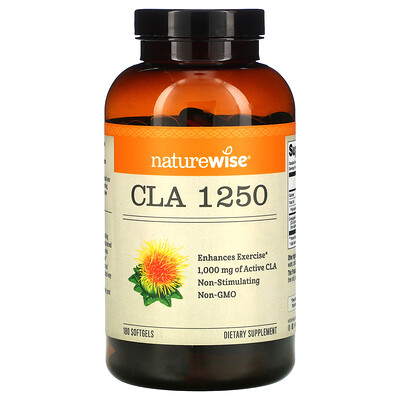 NatureWise CLA 1250, 180 мягких таблеток
