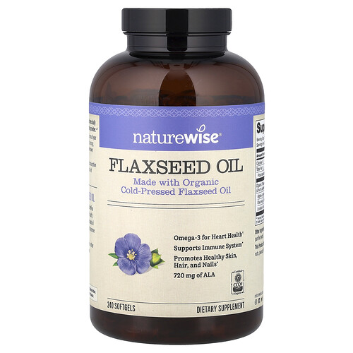 Naturewise Flaxseed Oil, 240 Softgels