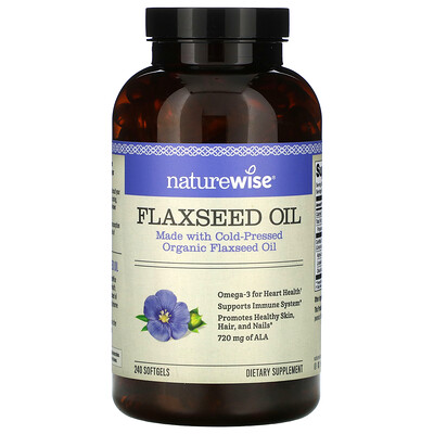 NatureWise Flaxseed Oil, 240 Softgels