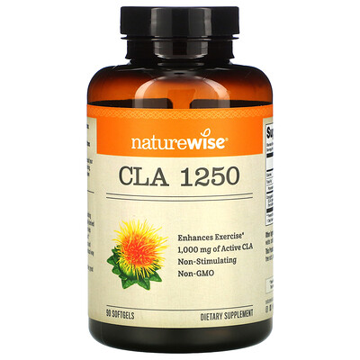 NatureWise CLA 1250, 1,000 mg, 90 Softgels