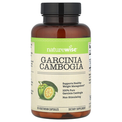 NatureWise, Garcinia cambogia, 90 cápsulas vegetales