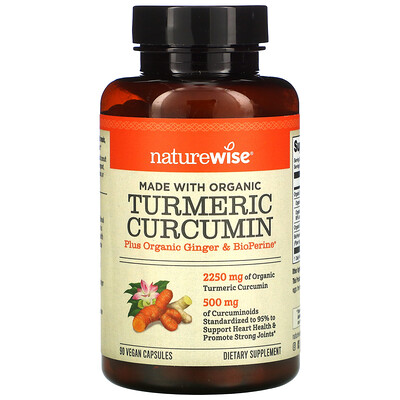 NatureWise Turmeric Curcumin, 90 Vegan Capsules