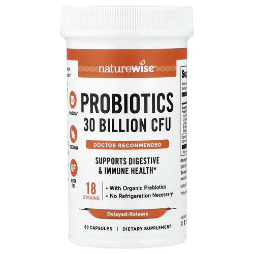 NatureWise, Probiotics, Probiotika, 60 Kapseln