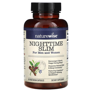 NatureWise, 夜間塑身，男女通用，60 粒素食膠囊