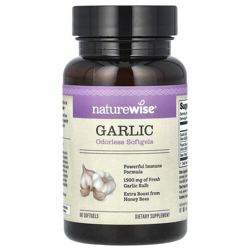 Naturewise Garlic, 1,500 mg, 60 Softgels