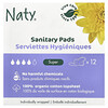 Naty, Sanitary Pads, Super, 12 Pads