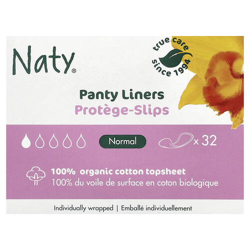 Naty Panty Liners, Normal, 32 Liners