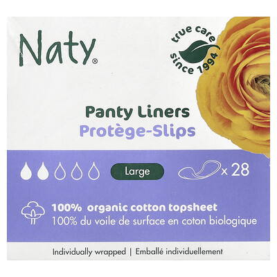 Naty, Protectores diarios, Grande, 28 protectores