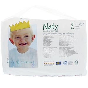 Отзывы о Нати, Diapers, Size 2, 6-13 lbs (3-6 kg), 34 Diapers