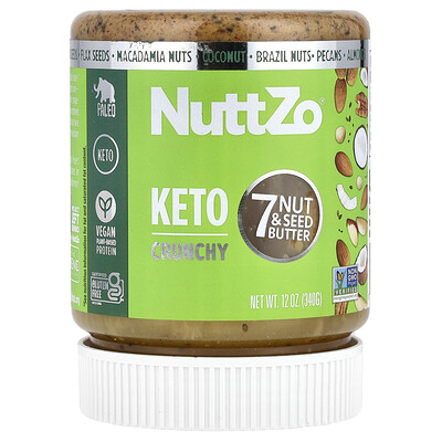 Product Image for Nuttzo, Keto, 7 Nut & Seed Butter, Crunchy, 12 oz (340 g)