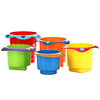 Nuby, Splish Splash Stacking Cups, для детей от 9 месяцев, 5 чашек