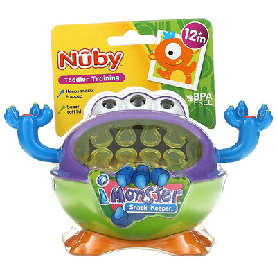 Nuby Snack Keeper для детей от 12 месяцев iMonster 1 шт.