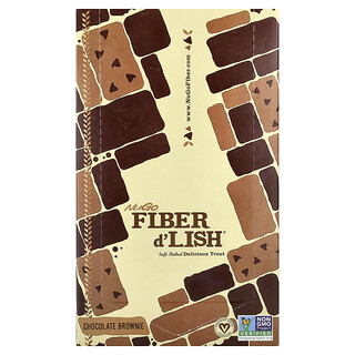 NuGo Nutrition, Fiber d'Lish®, шоколадне брауні, 16 батончиків по 45 г (1,6 унції)