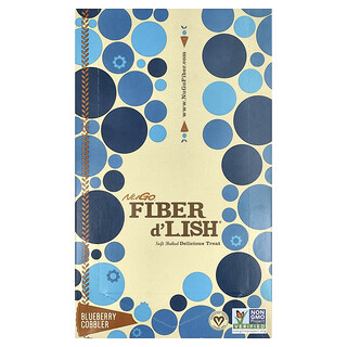 NuGo Nutrition, Fiber d'Lish, Blueberry Cobbler, 16 Bars 1.6 oz (45 g) Each