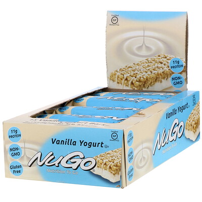 

NuGo Nutrition Питательный батончик, ванильный йогурт, 15 батончиков, 50 г каждый