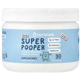 Nurished, Superpooper para niños, Sin sabor, 108 g (3,8 oz)