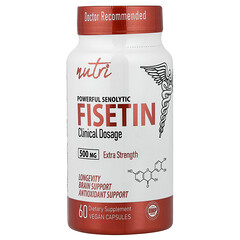 Powerful Senolytic Fisetin, 500 mg, 60 Vegan Capsules