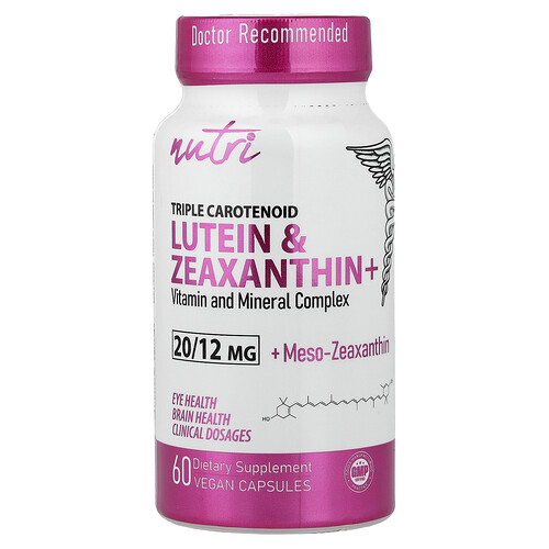 Nutri Lutein & Zeaxanthin+, 60 Vegan Capsules