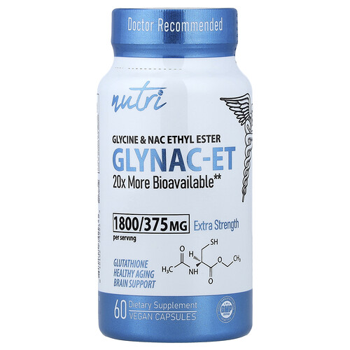 GlyNAC-ET 1800/375mg Extra Strength - 60 Capsules (20 Servings)