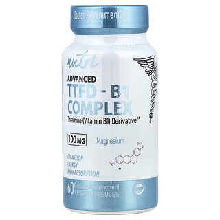 Nutri, Advanced TTFD-B1 Complex, 60 Cápsulas Veganas