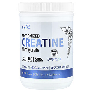 Nutri, Micronized Creatine Monohydrate, Unflavored, 17.64 oz (500 g)