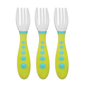 Отзывы о НУК, Gerber, Kiddy Cutlery, Green, 18+ Months, 3 Toddler Forks