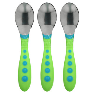 NUK, First Essentials, Kiddy Cutlery Toddler Spoons, 18+ Months, 3 Pack