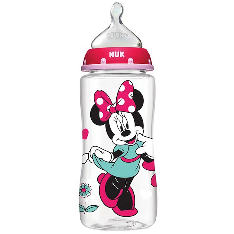 NUK, Disney Baby, Minnie Mouse Perfect Fit Bottles, Medium, 0+ Months