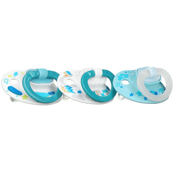 Orthodontic Pacifier Value Pack, 6-18 Months, Boy, 3 Pack