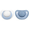 NUK‏, Orthodontic Pacifier, 0-2 Months, Blue, 2 Pack