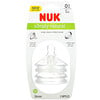 NUK, Simply Natural, Slow Flow Bottle Nipples,  0+ Months, 2 Nipples
