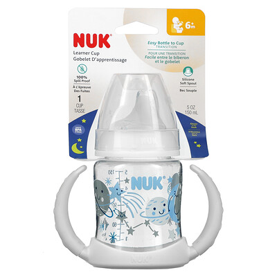NUK Тренировочная чашка, для детей от 6 месяцев, 150 мл (5 унций), 1 шт.