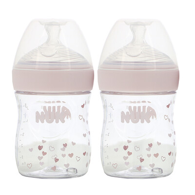 NUK Simply Natural, Bottles, 0+ Months, Slow, 2 Pack, 5 oz ( 150 ml) Each