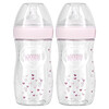 NUK, Simply Natural Baby Bottle, 1+ Months, Medium, 2 Bottles, 9 oz (270 ml) Each