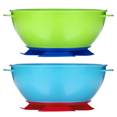

NUK First Essentials, миски с тремя присосками, от 6 месяцев, 2 миски и 1 крышка