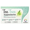 Tea Tree Suppositories, 12 Vaginal Suppositories