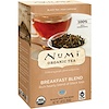 Numi Tea, Organic Tea, Black Tea, Breakfast Blend, 18 Tea Bags, 1.40 oz (39.6 g)