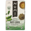 Numi Tea, Organic Green Tea, Mate Lemon, 18 Tea Bags, 1.46 oz (41.4 g)