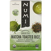 Numi Tea, Organic Green Tea, Matcha Toasted Rice, 18 Tea Bags, 1.65 oz (46.8 g)