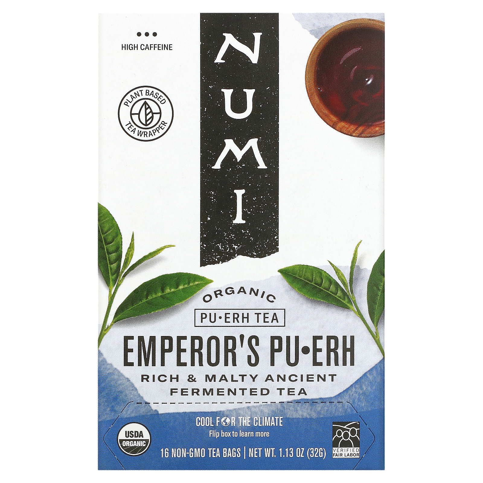 Numi Tea, Organic PuErh Tea, Emperor