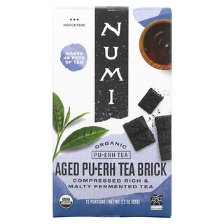 Numi Tea, 有机普洱茶，普洱陈年茶饼，2.2 盎司（63 克）