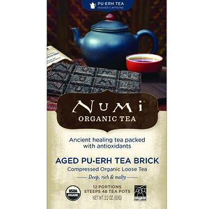 Нуми Ти, Organic Tea, Pu-erh Tea, Aged Pu-erh Tea Brick, 2.2 oz (63 g) отзывы