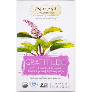 Numi Tea, Органический чай «Признательность», 16 пакетиков, 1,35 унции (38,4 г)