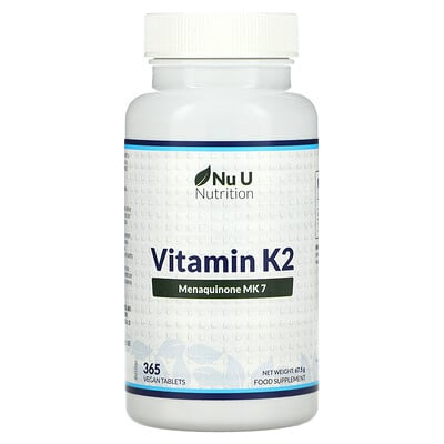 Nu U Nutrition Витамин K2 365 растительных таблеток