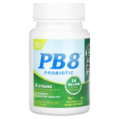 Photos - Other Sports Nutrition PB Nutrition Now,  8™ Probiotic, 14 Billion, 60 Vegetarian Capsules  NUR-00113 (7 Billion per Capsule)